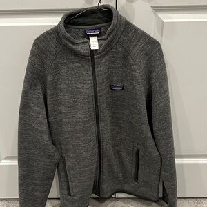 Patagonia Heather Charcoal Full-Zip Fleece Jacket